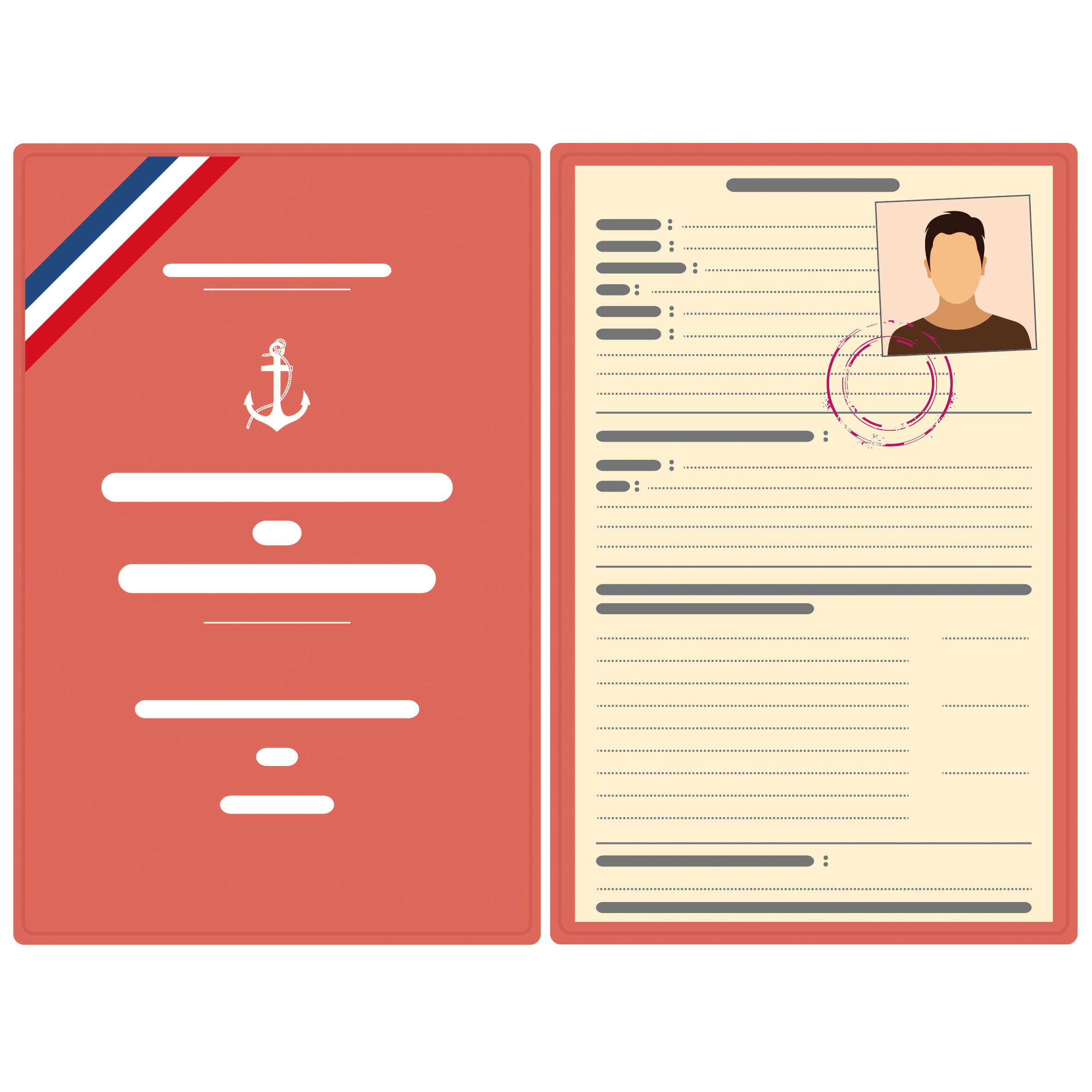 Acte de francisation — formato antiguo